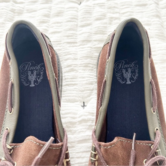 NEW Cole Haan PINCH Hand Sewn Suede Brown & Green Loafers Size 8.5 main image 4